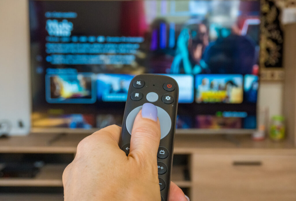 Czech 2023 Changing channels and looking for a movie to watch - streaming - SHOTLISTstream. High quality photo